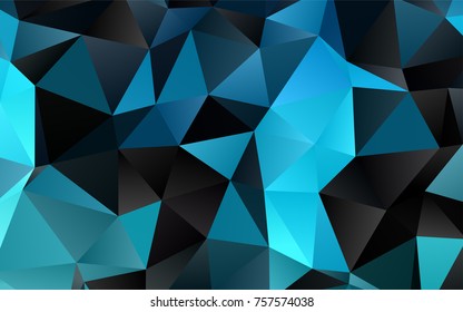 Light BLUE vector polygonal background. A vague abstract illustration with gradient. A new texture for your design.