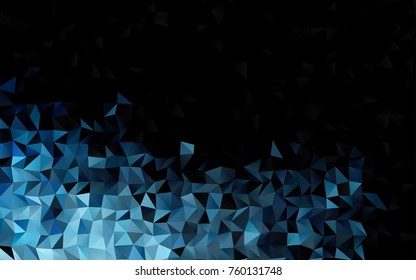 Light BLUE vector polygonal background. Creative illustration in halftone style with gradient. A new texture for your design.