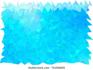 Light BLUE vector polygonal background. Glitter abstract illustration with an elegant design. The best triangular design for your business.