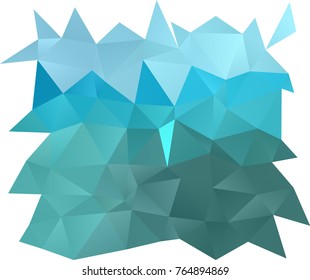 Light BLUE vector polygonal background. A completely new color illustration in a vague style. The best triangular design for your business.