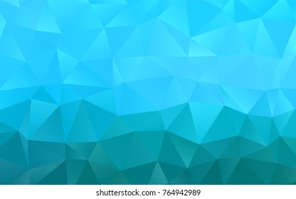 Light BLUE vector polygonal background. Triangular geometric sample with gradient.  The polygonal design can be used for your web site.