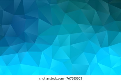 Light BLUE vector polygonal background. Glitter abstract illustration with an elegant design. Brand-new style for your business design.