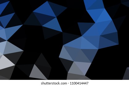 Light BLUE vector polygonal polygonal. Brand new colored illustration in blurry style with gradient. The completely new template can be used for your brand book.