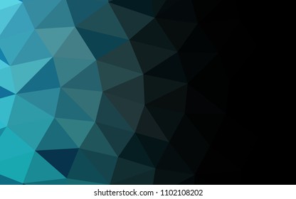 Light BLUE vector polygonal polygonal. Brand new colored illustration in blurry style with gradient. A new texture for your design.