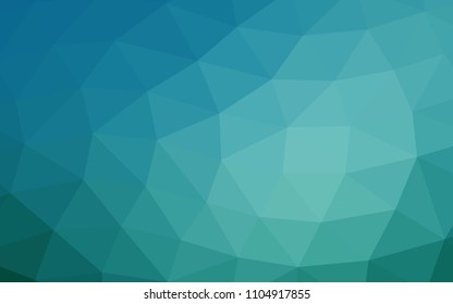 Light BLUE vector polygonal polygonal. Colorful illustration in abstract style with gradient. The textured pattern can be used for background.