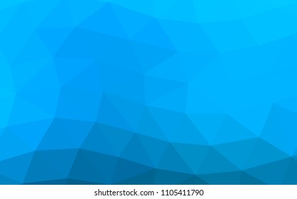 Light BLUE vector polygonal polygonal. Colorful abstract illustration with gradient. The elegant pattern can be used as part of a brand book.