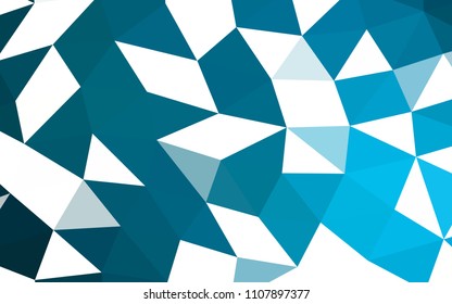 Light BLUE vector polygonal polygonal. Colorful abstract illustration with gradient. Brand new style for your business design.