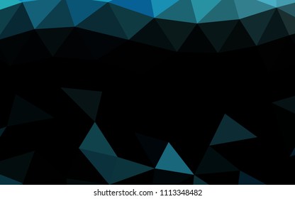 Light BLUE vector polygonal polygonal. Colorful abstract illustration with gradient. Brand new style for your business design.