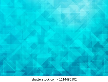 Light BLUE vector polygonal polygonal. Colorful illustration in abstract style with gradient. The polygonal design can be used for your web site.
