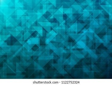 Light BLUE vector polygonal polygonal. Colorful abstract illustration with gradient. The polygonal design can be used for your web site.