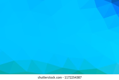 Light BLUE vector polygonal polygonal. Colorful abstract illustration with gradient. A new texture for your design.