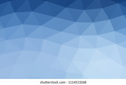 Light BLUE vector polygonal polygonal. Glitter abstract illustration with an elegant design. Brand new design for your business.