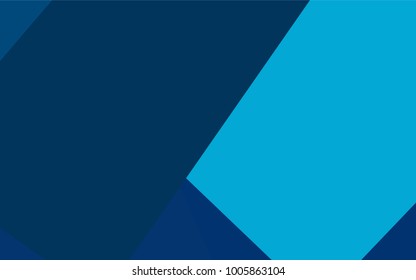 Light BLUE vector polygonal illustration, which consist of rectangles. Rectangular pattern for your business design. Geometric background in Origami style with gradient. 