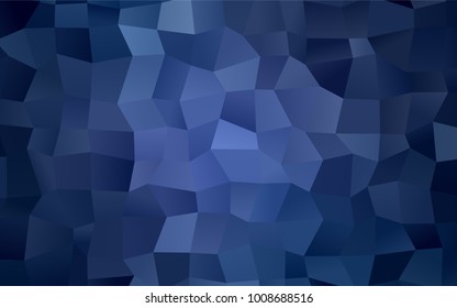 Light BLUE vector polygonal illustration, which consist of rectangles. Rectangular pattern for your business design. Geometric background in Origami style with gradient. 