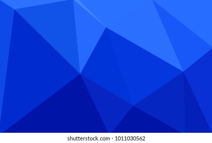 Light BLUE vector polygonal illustration, which consist of triangles. Triangular design for your business. Creative geometric background in Origami style with gradient