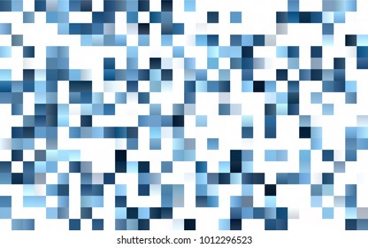 Light BLUE vector polygonal illustration consisting of rectangles. Rectangular design for your business. Creative geometric background in origami style with gradient.