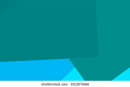 Light BLUE vector polygonal illustration, which consist of rectangles. Rectangular pattern for your business design. Geometric background in Origami style with gradient. 