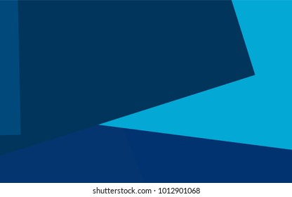 Light BLUE vector polygonal illustration, which consist of rectangles. Rectangular pattern for your business design. Geometric background in Origami style with gradient. 