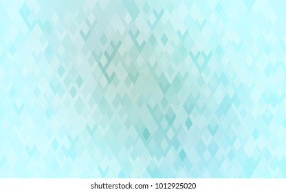 Light BLUE vector polygonal illustration consisting of rectangles. Rectangular design for your business. Creative geometric background in origami style with gradient.