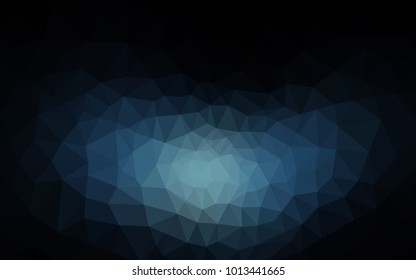 Light BLUE vector polygonal illustration, which consist of triangles. Triangular pattern for your business design. Geometric background in Origami style with gradient. 