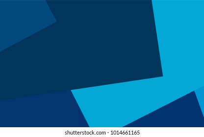 Light BLUE vector polygonal illustration, which consist of rectangles. Rectangular pattern for your business design. Geometric background in Origami style with gradient. 