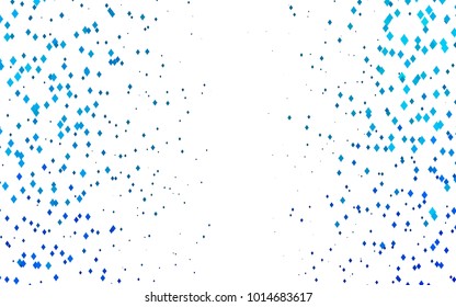 Light BLUE vector polygonal illustration consisting of rectangles. Rectangular design for your business. Creative geometric background in origami style with gradient.