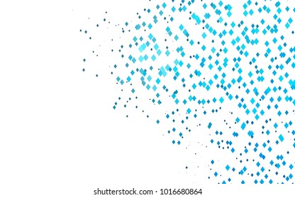Light BLUE vector polygonal illustration, which consist of rectangles. Rectangular pattern for your business design. Geometric background in Origami style with gradient. 