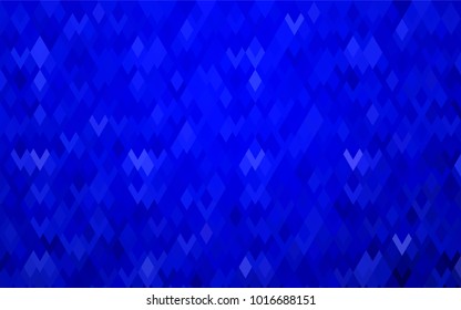 Light BLUE vector polygonal illustration, which consist of rectangles. Rectangular pattern for your business design. Geometric background in Origami style with gradient. 