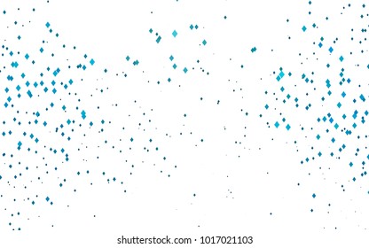 Light BLUE vector polygonal illustration, which consist of rectangles. Rectangular pattern for your business design. Geometric background in Origami style with gradient. 