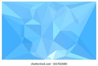 Light BLUE vector polygonal illustration, which consist of triangles with a gemstone in center. Triangular design of a huge diamond for your business. Creative geometric background of gems.