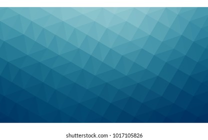 Light BLUE vector polygonal illustration, which consist of triangles. Triangular design for your business. Creative geometric background in Origami style with gradient