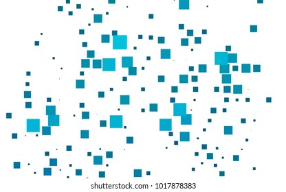 Light BLUE vector polygonal illustration consisting of rectangles. Rectangular design for your business. Creative geometric background in origami style with gradient.