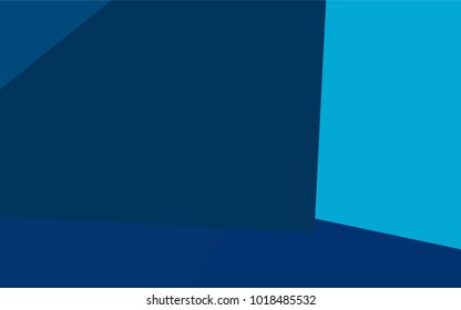 Light BLUE vector polygonal illustration, which consist of rectangles. Rectangular pattern for your business design. Geometric background in Origami style with gradient. 