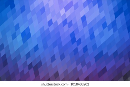 Light BLUE vector polygonal illustration consisting of rectangles. Rectangular design for your business. Creative geometric background in origami style with gradient.