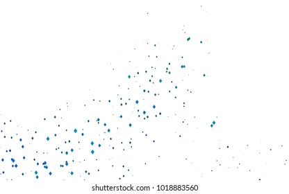 Light BLUE vector polygonal illustration consisting of rectangles. Rectangular design for your business. Creative geometric background in origami style with gradient.