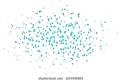 Light BLUE vector polygonal illustration, which consist of rectangles. Rectangular pattern for your business design. Geometric background in Origami style with gradient. 