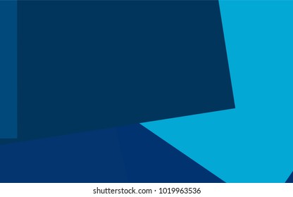 Light BLUE vector polygonal illustration consisting of rectangles. Rectangular design for your business. Creative geometric background in origami style with gradient.