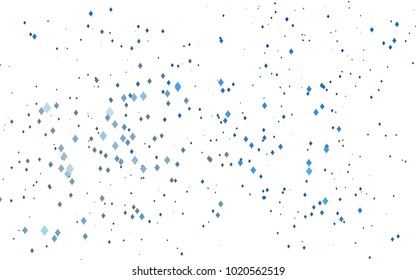 Light BLUE vector polygonal illustration consisting of rectangles. Rectangular design for your business. Creative geometric background in origami style with gradient.