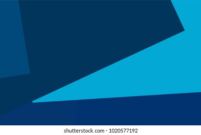 Light BLUE vector polygonal illustration consisting of rectangles. Rectangular design for your business. Creative geometric background in origami style with gradient.
