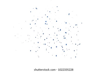 Light BLUE vector polygonal illustration consisting of rectangles. Rectangular design for your business. Creative geometric background in origami style with gradient.