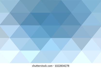 Light BLUE vector polygonal illustration, which consist of triangles. Triangular design for your business. Creative geometric background in Origami style with gradient