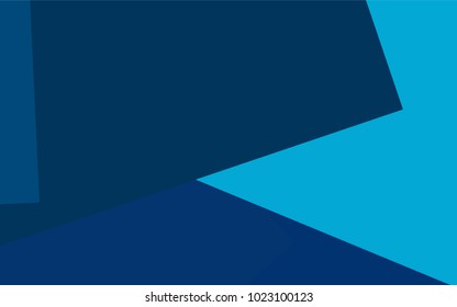 Light BLUE vector polygonal illustration, which consist of rectangles. Rectangular pattern for your business design. Geometric background in Origami style with gradient. 