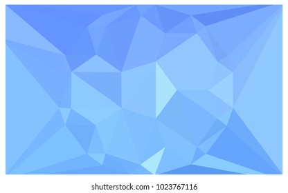 Light BLUE vector polygonal illustration, which consist of triangles with a gemstone in center. Triangular design of a huge diamond for your business. Creative geometric background of gems.