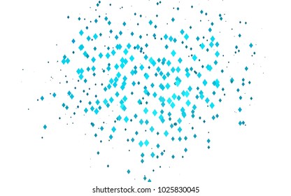 Light BLUE vector polygonal illustration, which consist of rectangles. Rectangular pattern for your business design. Geometric background in Origami style with gradient. 