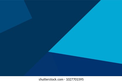 Light BLUE vector polygonal illustration, which consist of rectangles. Rectangular pattern for your business design. Geometric background in Origami style with gradient. 