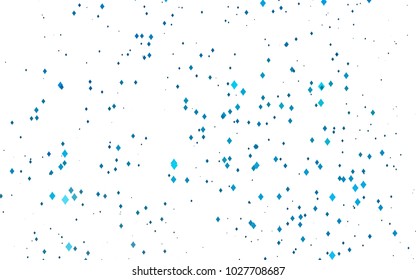 Light BLUE vector polygonal illustration consisting of rectangles. Rectangular design for your business. Creative geometric background in origami style with gradient.