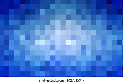 Light BLUE vector polygonal illustration, which consist of rectangles. Rectangular pattern for your business design. Geometric background in Origami style with gradient. 