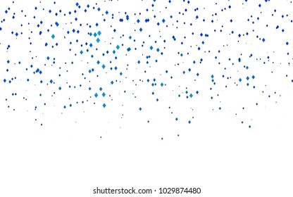 Light BLUE vector polygonal illustration, which consist of rectangles. Rectangular pattern for your business design. Geometric background in Origami style with gradient. 
