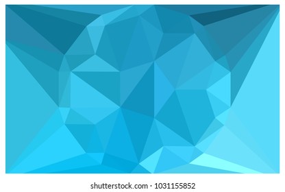 Light BLUE vector polygonal illustration, which consist of triangles with a gemstone in center. Triangular design of a huge diamond for your business. Creative geometric background of gems.