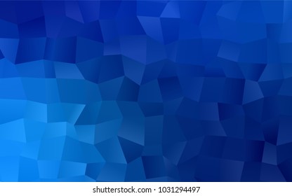 Light BLUE vector polygonal illustration consisting of rectangles. Rectangular design for your business. Creative geometric background in origami style with gradient.